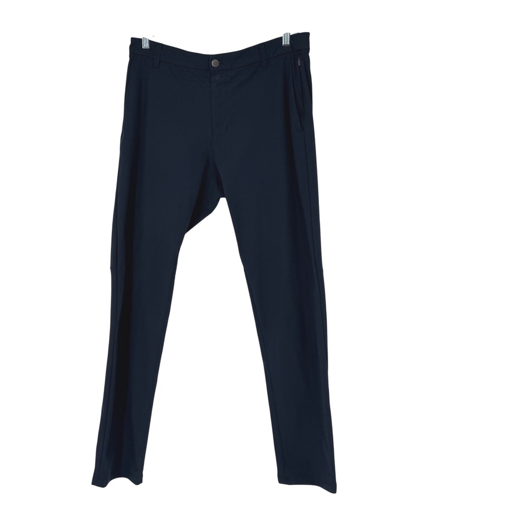 Lululemon Commission Pant Slim Warpstreme Navy‎ Blue Mens 34